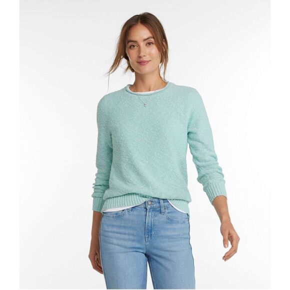 ✨L.L. Bean Midweight Cotton Slub Rollneck Sz Medium Pullover✨ - Picture 1 of 8
